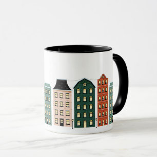 Modern Christmas Town Holiday Mug