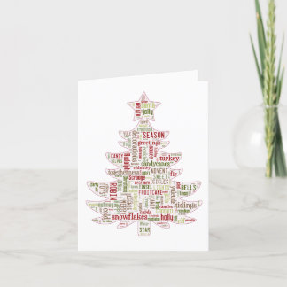 Modern Christmas tree card