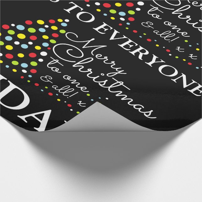 Modern Christmas Tree, Christmas Wrapping Paper (Corner)