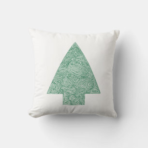 Modern Christmas Tree Cushion