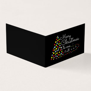 Modern Christmas Tree, Family Photo Christmas Card