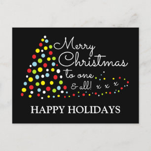 Modern Christmas Tree, Happy Holidays Holiday Post