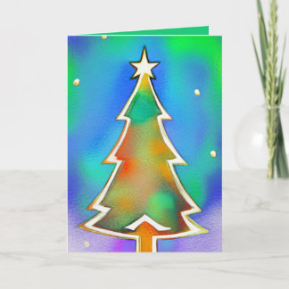 Modern Christmas Tree Holiday Card