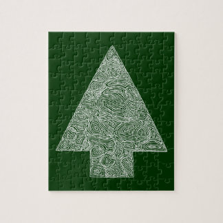 Modern Christmas Tree Jigsaw Puzzle