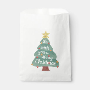 Modern Christmas Tree Merry Christmas Favour Bags