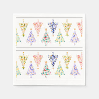 Modern Christmas Tree Napkins