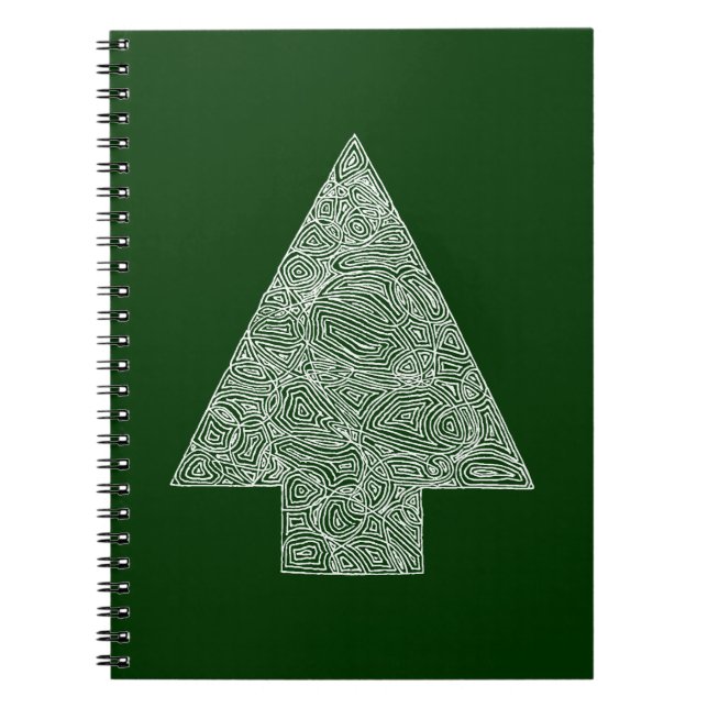 Modern Christmas Tree Notebook (Front)