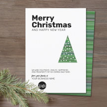Modern Christmas Tree - sans serif Business