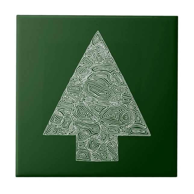 Modern Christmas Tree Tile (Front)