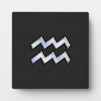 Modern Chrome Like Aquarius Zodiac Sign on Snake
