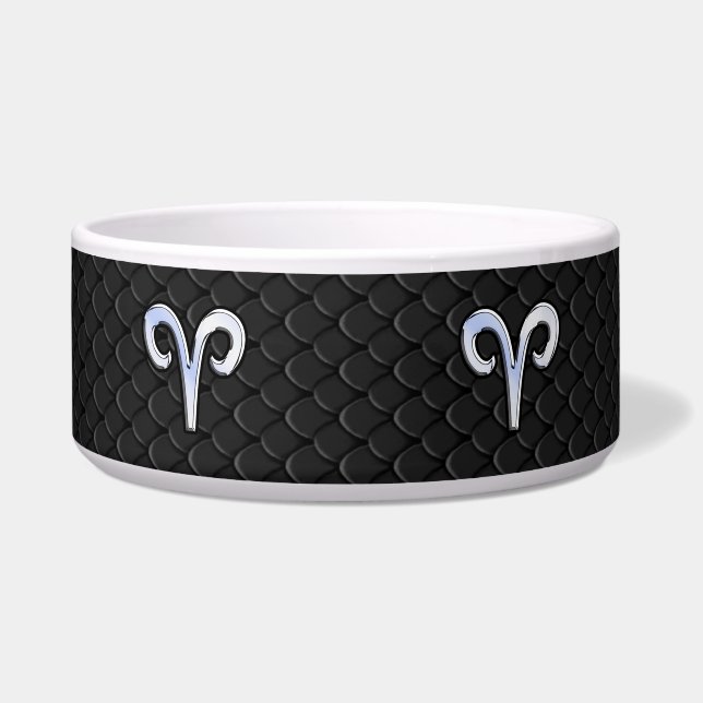 Modern Chrome Like Aries Zodiac Sign (Front)