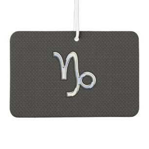 Modern Chrome like Capricorn Sign on Snake style Car Air Freshener