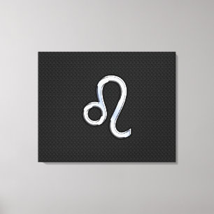 Modern Chrome Like Leo Sign on snake skin