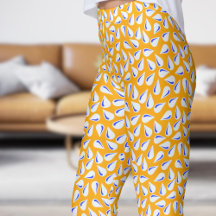 Modern Chrome Yellow and Blue Flick Pattern