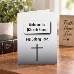 Modern Church Bulletin Flyer Welcome Brochure