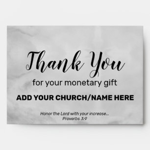 Modern Church Charity Cash Envelope