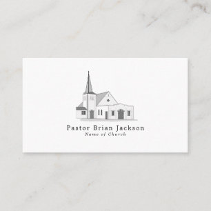 Modern Church, Christianity, Religious Business Card