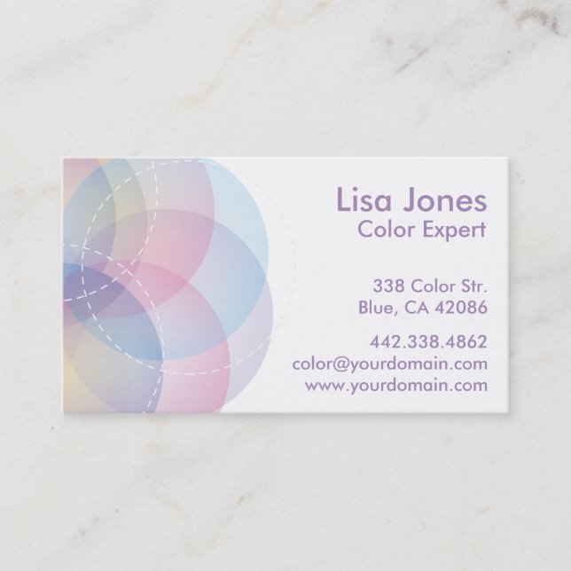 Modern Circle business card (Front)