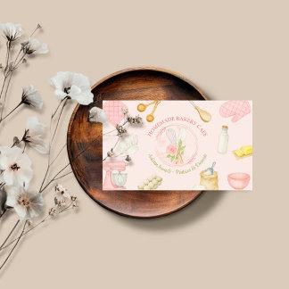Modern Circle Logo Bakery Business Card
