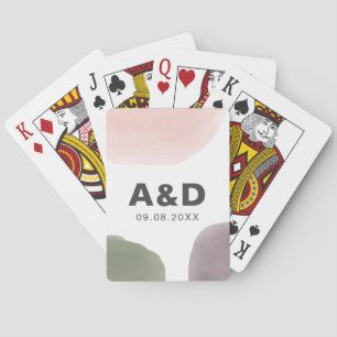 Modern Circles Wedding Playing Cards, Favours Playing Cards