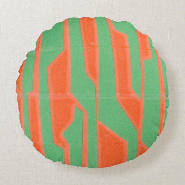 Modern Circuit I Round Cushion (Front)