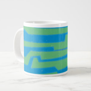 Modern Circuit V Large Coffee Mug