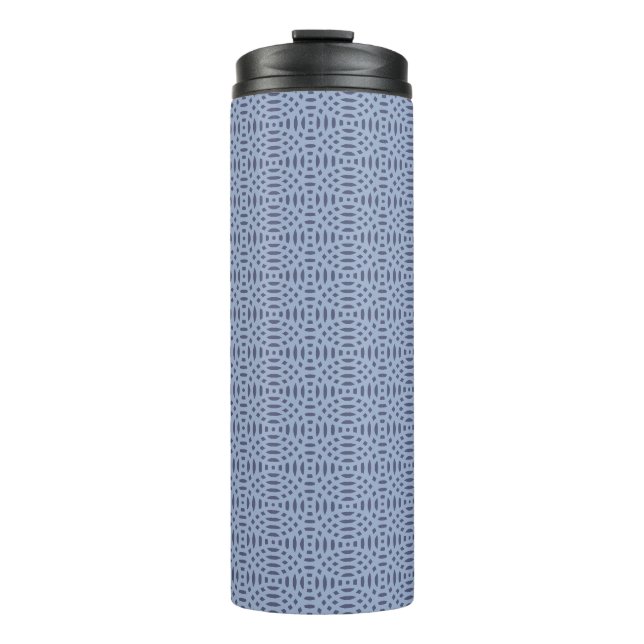 Modern Circular Shapes Seamless Pattern Thermal Tumbler (Front)