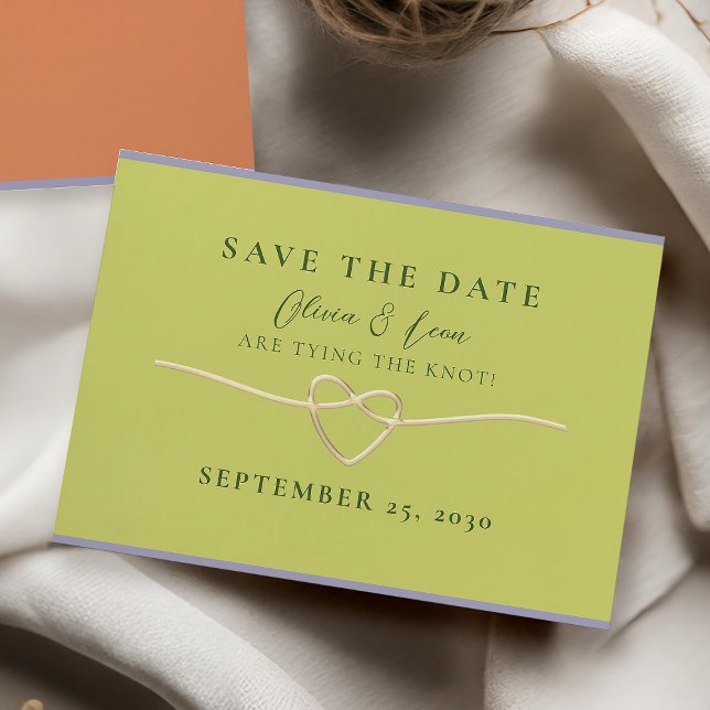 Modern Citrus Green Save The Date (Creator Uploaded)