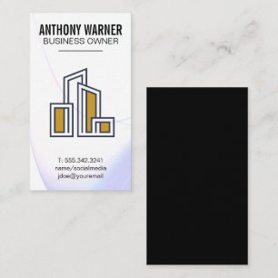 Modern City Building Logo Business Card