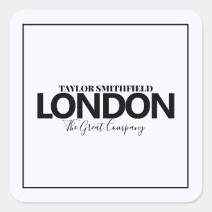 MODERN CITY NEW SQUARE STICKER