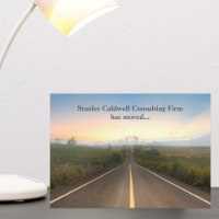 Modern City Skyline Road Custom Business Moving