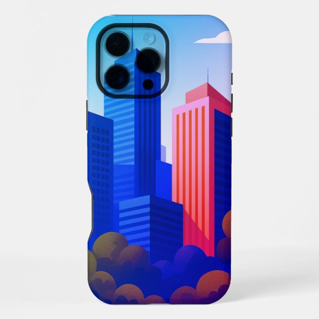 Modern Cityscape iPhone Case (Back)
