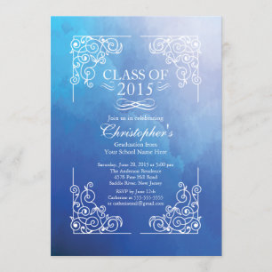 Modern Class of 2015 Graduation Party Invitation