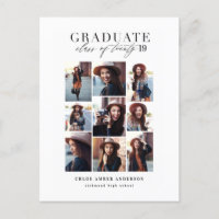 Modern class of 2019 photo graduation