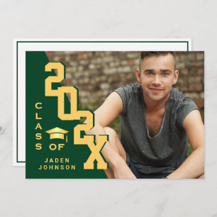 Modern Class of 2023 Grad PHOTO Graduation Party Invitation