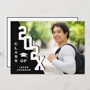 Modern Class of 2023 Grad PHOTO Graduation Party Invitation