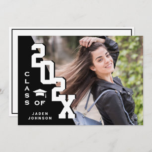 Modern Class of 2023 Grad PHOTO Graduation Party Invitation