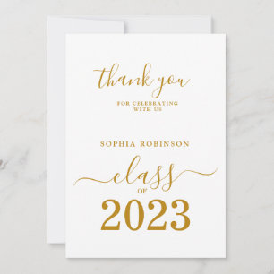 Modern Class of 2023 Graduation Thank You Card
