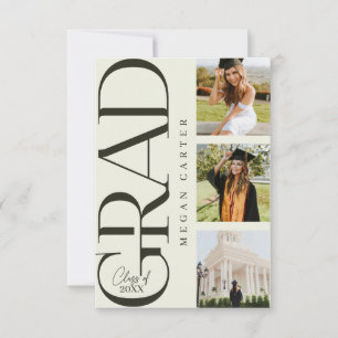 Modern Class of 2025 Graduation Announcement Card