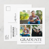 Modern Class of Handwritten High School Grad Photo
