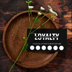 Modern Classic Beauty Spa Script Loyalty Card