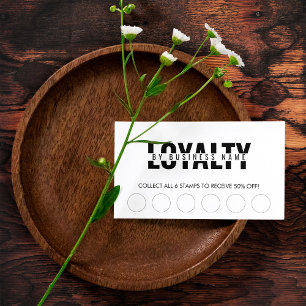 Modern Classic Beauty Spa Script Loyalty Card