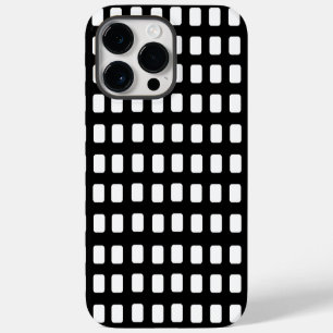 Modern Classic Black and White Squares iPhone 14 Pro Max Case