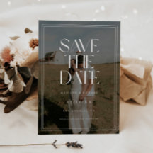 Modern Classic Bold Typography Wedding Full Photo