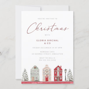 Modern Classic Christmas Party Celebration  Invitation