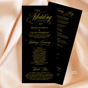 Modern Classic Elegance, Wedding Ceremony Programme
