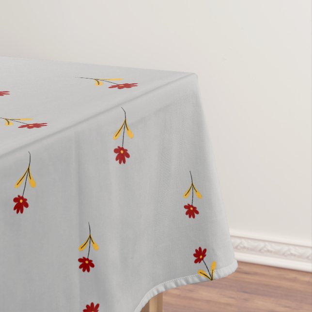 Modern Classic  Flower  Pattern Tablecloth (In Situ)