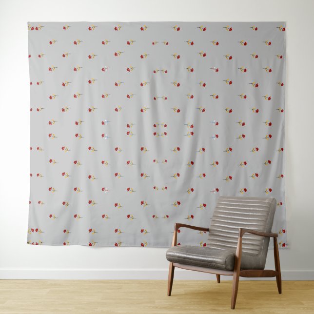 Modern Classic  Flower  Pattern Tapestry (In Situ (Horizontal))