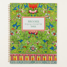 Modern Classic Green Chinoiserie Planner