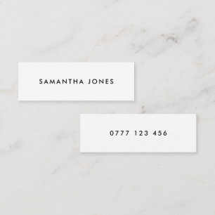 Modern Classic Personalised Mini Business Card